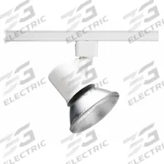 Track Lighting Head: Incandescent, Flared Shape, 50 W, 2 1/8 in Dia, 2 3/8 in Lg, White (MPN R541 WH). Key specifications — Brand: JUNO LIGHTING; Lighting Technology: Incandescent; Housing Color: White.