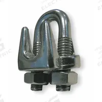 DAYTON Wire Rope U-Bolt Clip: 5/16 in Compatible Rope Dia, 5 1/4 in Rope Turnback Lg, U-Bolt Clip (MPN 2VKH5). Key specifications — Fabrication: Cast; Color: Silver; Material: 304 Stainless Steel; Brand: DAYTON.
