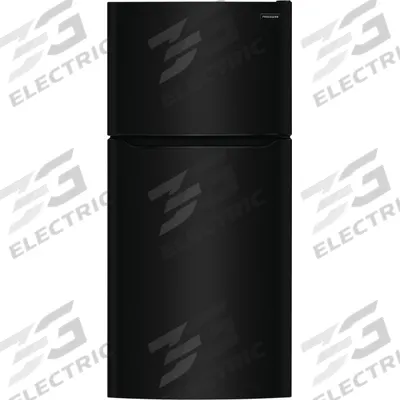FRIGIDAIRE Refrigerator,66.375 in,Glass,Black,60 Hz: Black, 20 cu ft Total Capacity - Top-Freezer Refrigerators