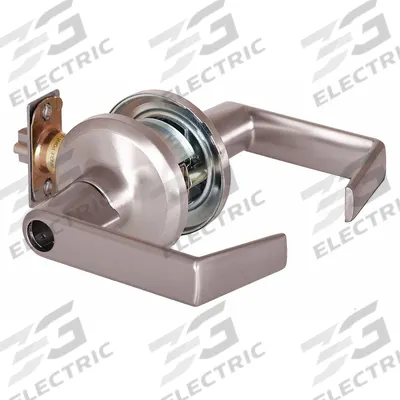 DORMAKABA Door Lockset: Office Lever Locksets, Nickel, ADA Compliant