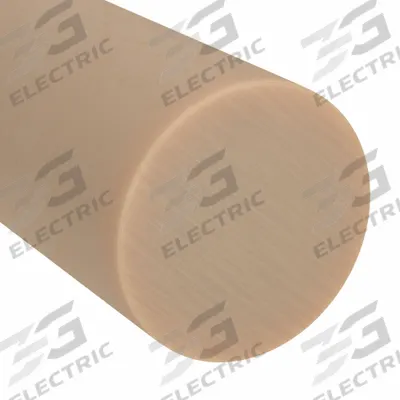 ABS Rod: 3 in Dia, 6 ft Lg, Beige, Opaque, 7,200 psi Tensile Strength, 4.6 ft-lb/in - ABS Rods & Discs