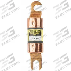 BUSSMANN Forklift Limiter Fuse: ACK Series, Bolt-On, Gen Purpose, 80 A, 130 V DC, Non-Indicating (MPN ACK-80). Key specifications — Brand: BUSSMANN; Series: ACK.