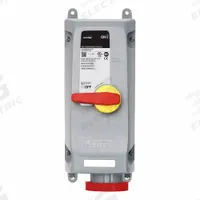 LEVITON Mechanical Interlock: 480V AC, Three Phase, 60 A, 3 Pole, 4 Wire (MPN 460MI7WLEV). Key specifications — Brand: LEVITON; Reverse Service: No.