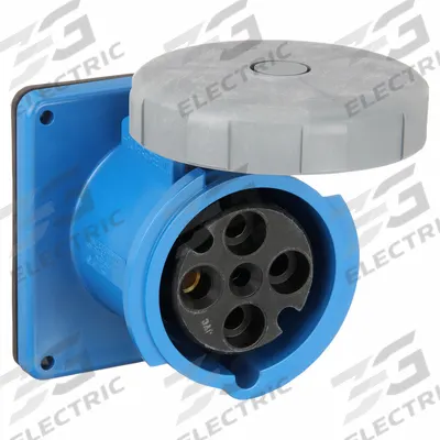 HUBBELL Pin and Sleeve Receptacle: Blue, 250V AC, Three Phase, 60 A, 3 Pole, 4 Wire - Watertight Receptacles