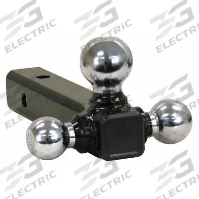 BUYERS PRODUCTS Tri Ball Mount: 2 in Compatible Ball Shank Dia, 1 7/8 in Ball Dia, Steel - Ball Mounts with Hitch Ball