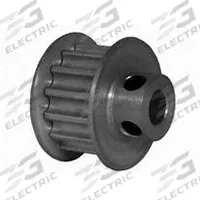 DAYTON Timing Pulley: Modified Curvilinear, Fixed, For GT Timing Belt Section, For 9 mm Belt Wd (MPN 14-5P09-6FA3). Key specifications — Brand: DAYTON; Finish: Clear Anodized; For Belt Series: Powerhouse®.