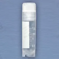 APPROVED VENDOR Cryogenic Vial: Cryogenic, Polypropylene, 2 mL, 12.5 mm Body Dia, Sterile, Colorless (MPN 3002). Key specifications — Self-Standing: Self-Standing; Brand: APPROVED VENDOR; Vial Type: Cryogenic; Body Color: Colorless; Includes Closure: Yes; Bottom Shape: Round; Thread Location: Internal.