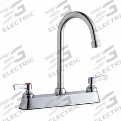 ELKAY Handle-Operated Faucet: Elkay®, Brass, Centerset, Deck, 3 Mounting Holes, 1.5 gpm Flow Rate (MPN LK810GN05L2). Key specifications — Series: Elkay®; Brand: ELKAY.