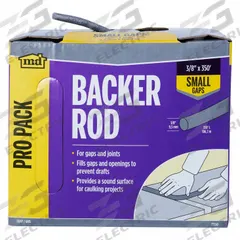 M-D BUILDING PRODUCTS Caulk Backer Rod: Foam, 350 ft Overall Lg, Gray (MPN 809ZU4). Key specifications — Color: Gray; Brand: M-D BUILDING PRODUCTS; Material: Foam.