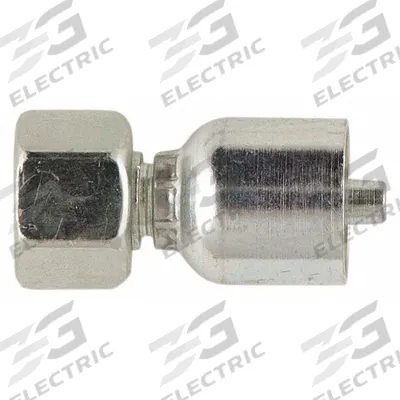 PARKER Hydraulic Crimp Fitting: Steel x Steel, Straight, -20 For Hose Dash Size - Parker Crimp Hydraulic Hose Fittings with Metric Connection