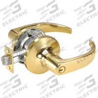 ASSA ABLOY ACCENTRA Door Lockset: Storeroom Lever Locksets, Brass, ADA Compliant, SFIC (MPN PB5405LN x 605). Key specifications — Ligature Resistance: Not Ligature-Resistant; Brand: ASSA ABLOY ACCENTRA; Lockset Function ANSI Code: F86; Visual Indicator Message: No Message; Lockset Style: Pacific Beach; ADA Compliant: Yes; Finish: Bright Brass, Clear Coated : Brass.