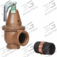 WATTS Relief Valve: FNPTF x FNPTF, 1 1/4 in x 1 1/4 in, Copper Silicon Alloy, 8 1/2 in Overall Ht (MPN 1-1/4 LF174A 100 FS). Key specifications — Brand: WATTS.