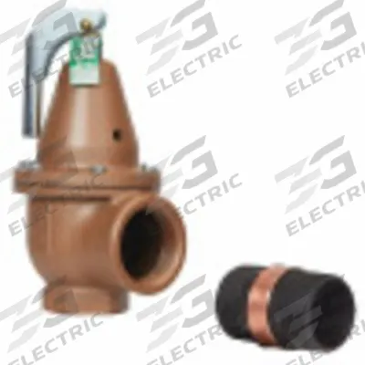 Watts Relief Valve: FNPTF x FNPTF, 1 1/4 in x 1 1/4 in, Copper Silicon Alloy - ASME Section XIII Hot Water Pressure Relief Valves