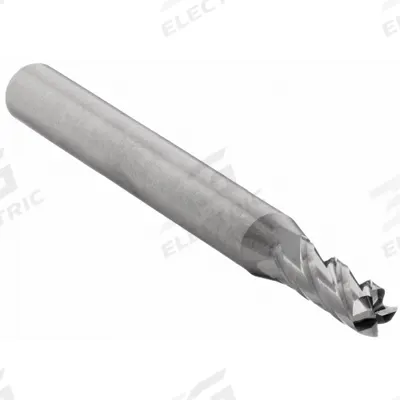 CLEVELAND Square End Mill: Carbide, 4 Flute, 3.5 mm Mill Dia, 11.1 mm LOC, 38.1 mm OAL (MPN C76101) - Pencil-Neck Carbide Square End Mills