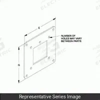 HAMMOND MANUFACTURING Wireway Reducer: 8 in Wd, 8 in Ht, 9 5/8 in Ht, Stainless Steel, 9 5/8 in Wd (MPN 1487ERCCSS). Key specifications — attr2555: HAMMOND MANUFACTURING; attr2565: Stainless Steel.