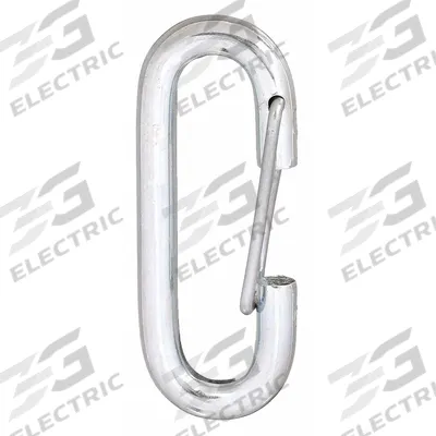 LUCKY LINE PRODUCTS Breeching Snap: 1 Snaps, Wire Gate, Steel - Light Duty Spring Snaps