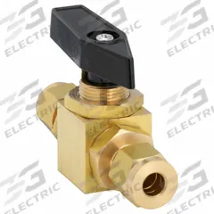 APPROVED VENDOR Manual Two-Way Ball Valve: 1/4 in, Brass, Straight, Compression x Compression, Lever (MPN G-PMYS-25). Key specifications — Brand: APPROVED VENDOR; Handle: Lever.