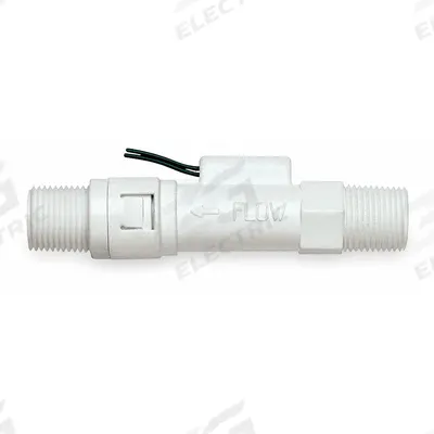 GEMS SENSORS Liquid Flow Switch: Piston, Polypropylene, 3/8 in NPT, 3/8 in Connection Size - High-Pressure-Rated Compact Flow Switches