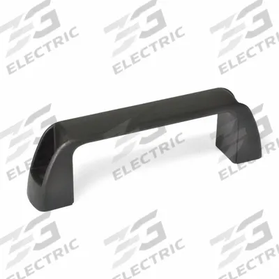 JW WINCO Pull Handle: Threaded Holes, Plastic, Black, M8 Screw Size, 0.32 in - Standard Pull Handles