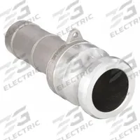 Cam and Groove Adapter: 1/2 in Coupling Size, 150 psi Max. Working Pressure @ 70 F, Male Hose Shank (MPN BULK-CGF-309). Key specifications — Fitting Type: Male Hose Shank; Includes Locking Arm: No; Body Material: 304 Stainless Steel; Brand: USA INDUSTRIALS.