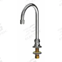 CHICAGO FAUCETS Spout: Spout, Gooseneck, Swivel Spout, Brass, Polished Chrome, 2.2 gpm Flow Rate (MPN 626-E29ABCP). Key specifications — Includes: Mounting Hardware; Product Type: Spout; Spout Style: Swivel; Body Material: Brass; Color/Finish: Polished Chrome; Brand: CHICAGO FAUCETS.