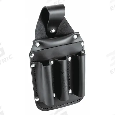 KLEIN TOOLS Tool Pouch: For 2 in Belt Wd - Max, 6 Pockets - Leather Tool Pouches