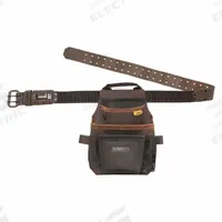 DEWALT Tool Pouch: For 2 1/2 in Belt Wd - Max, 12 Pockets, Brown (MPN DWST550115). Key specifications — Closure Type: Open Top; Attachment: Belt Slot; Color: Brown; Brand: DEWALT; For Tool Type: Pencils.