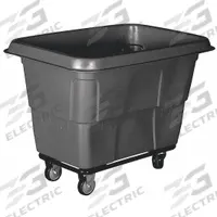 APPROVED VENDOR Cube Truck: 27 cu ft, 1,200 lb, 58 in L x 33 1/2 in W x 44 in H, (4) Swivel, Black (MPN 36FL03). Key specifications — Manufacturer Part Number: 36FL03; Brand: APPROVED VENDOR; Caster/Wheel Configuration: (4) Swivel; Color: Black.