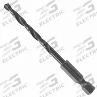 BOSCH Hex Shank Drill Bit: 11/64", 135° Split Point, Black Oxide HSS, Impact Rated (MPN BL2138IM). Key specifications — attr1234973: Impact Rated; attr1234966: BOSCH; attr1234978: 0.1719.