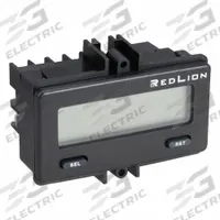 RED LION Counter: Hour Meters, Front Panel Mounting, 1 1/2 in x 3 in, CE Approved/cULus/UKCA, LCD (MPN CUB5R000). Key specifications — Features: Dual Counter or Counter/Rate Indicator; Mounting Style: Panel; Standards: UKCA; NEMA Enclosure Rating: 4X; Terminal Connection Type: Wire Clamping Screw; Brand: RED LION; Manufacturer Part Number: CUB5R000.