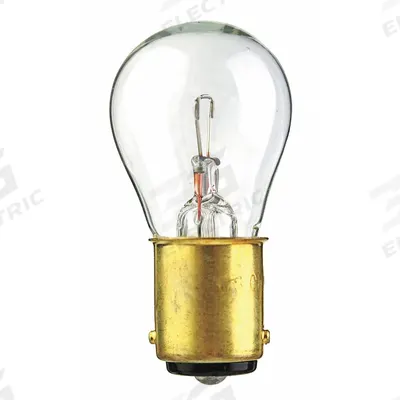 APPROVED VENDOR Incandescent Bulb: Incandescent, Double Contact Bayonet (BA15d), (S) Sign - BA15d Double-Contact Bayonet Base Lamps