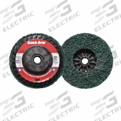 SCOTCH-BRITE Non-Woven Depressed Center Disc: 4 1/2 in x 5/8"-11, Aluminum Oxide, Extra Coarse (MPN 7100175520). Key specifications — Series: XC-DC; Brand: SCOTCH-BRITE.