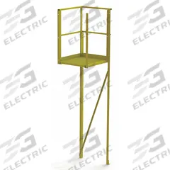 TRI-ARC Turn Platform: 7.7 ft Overall Ht, Steel (MPN UCT05242). Key specifications — Material: Steel; Color: Yellow; Brand: TRI-ARC.