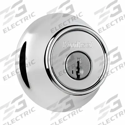 KWIKSET Single Cylinder Deadbolt: Cylindrical, 1 3/4 in Door Thick - Max - Standard Cylindrical Deadbolts