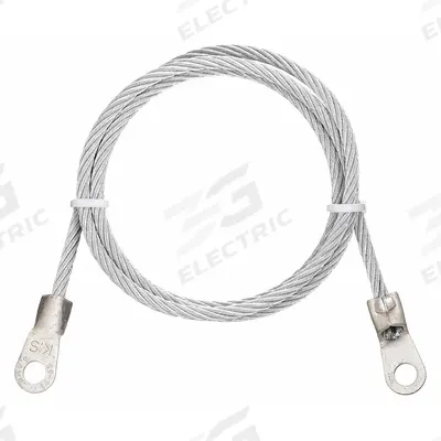 APPROVED VENDOR Bonding and Grounding Wire: (2) Terminals, 5 ft, Uninsulated - Terminated Bonding & Grounding Wires