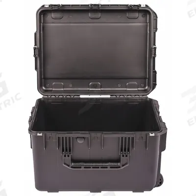 SKB Protective Case: 17 in x 23 in x 14 in Inside, No Foam, Black, 2 Wheels - Standard Protective Transport Cases