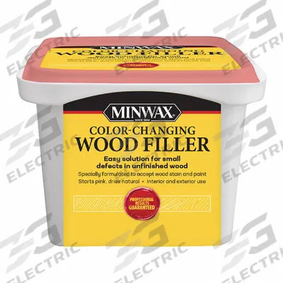 MINWAX Wood Filler: 16 oz Container Size, Tub, Natural - Wood Fillers