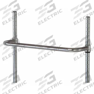 QUANTUM STORAGE SYSTEMS Shelf Push Handle: 24 in x 1 in x 1 in - Push Handles for Wire Shelving