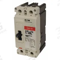 EATON Molded Case Circuit Breaker: 50 A Amps, 18kA at 240V AC, Fixed, ABC, Load Side Lug, Std, EHD (MPN EHD2050). Key specifications — attr217792: EHD; attr196056: 18kA at 240V AC; attr196057: Fixed; attr196058: ABC; attr196059: Load Side Lug; attr196061: 100A/F.