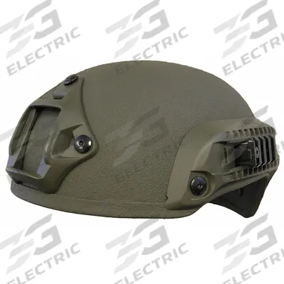 UNITED SHIELD Level IIIA Combat Helmet: M Fits Hat Size, Aramid, 1/2 in Pad Thick