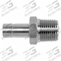 BRENNAN INDUSTRIES Compression Fitting Straight: 3/8 in OD x 3/8 in Pipe Fitting Size (MPN NS2428-06-06-SS). Key specifications — Series: NS2428; Compatible Fitting Brands: Parker CPI; Brand: BRENNAN INDUSTRIES.
