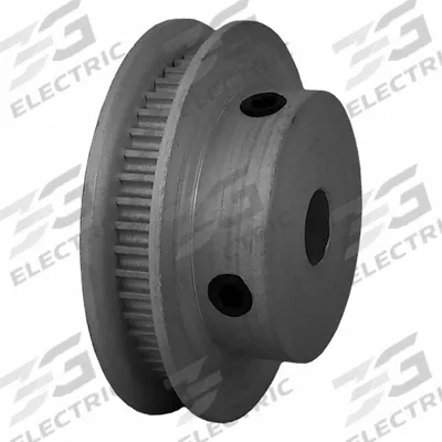 Dayton Timing Pulley: Modified Curvilinear, Fixed, For GT Timing Belt Section - GT Section Fixed-Bore Timing Pulleys with Hub