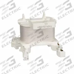 SCHNEIDER Replacement Coil: 480V AC, 480V AC (MPN LXD1T7). Key specifications — Brand: SCHNEIDER; Compatible with Series: LC1D09 to D38 Contactors.