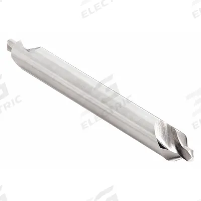 KEO Center Drill: Plain Type, #1, 60°, 6 in Overall Lg - Plain-Tip Center Drills