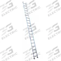 WERNER Straight Ladder: 20 ft Ladder Size, Aluminum, 300 lb Load Capacity, 44 lb Wt, 20 Rungs (MPN D1520-1). Key specifications — Color: Silver; Brand: WERNER; Included Features: Mar-Resistant End Caps; Shoe Type: Slip-Resistant.