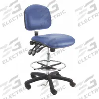 Ergonomic Chair: Vinyl, Armless, Ht Range 21 in to 31 in, 19 in Seat Wd, 17 in Seat Dp, 5 Casters (MPN LNT-DCRB-TLC-WW-BLUE). Key specifications — Foot Support: Yes; Back Tilt Backward: 80°; Back Tilt Forward: 105°; Base Material: Nylon; Brand: BENCHPRO; Product Type: Cleanroom Ergonomic Chair; Cleanroom Class: ISO 5; ESD-Safe: Not ESD Safe.