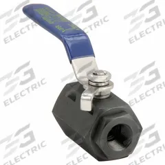 APPROVED VENDOR Manual Two-Way Ball Valve: 1/2 in, Carbon Steel, Straight, FNPT x FNPT, Two-Piece (MPN 32H962). Key specifications — Brand: APPROVED VENDOR; Handle: Lever.