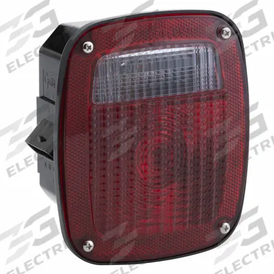 GROTE Stop/Turn/Tail Light: LED, Stop, Turn, and Tail Combo Light, Clear/Red - Stop, Turn & Tail Combination Lights