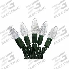 LED Holiday String Lights: Strawberry Shape, 23 11/16 ft Lg, White, 70 LEDs, 5.2 W, 120 V AC (MPN 60RG22). Key specifications — Brand: APPROVED VENDOR; Light Color: White.