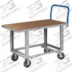 LITTLE GIANT Platform Truck: 2,000 lb, 60 in L x 30 in W x 35 1/2 in H Deck, 6 in Caster Dia (MPN RNH-3060-6MR-AH). Key specifications — Side Panel Type: No Side Panels; Caster/Wheel Configuration: (2) Swivel; Brand: LITTLE GIANT.